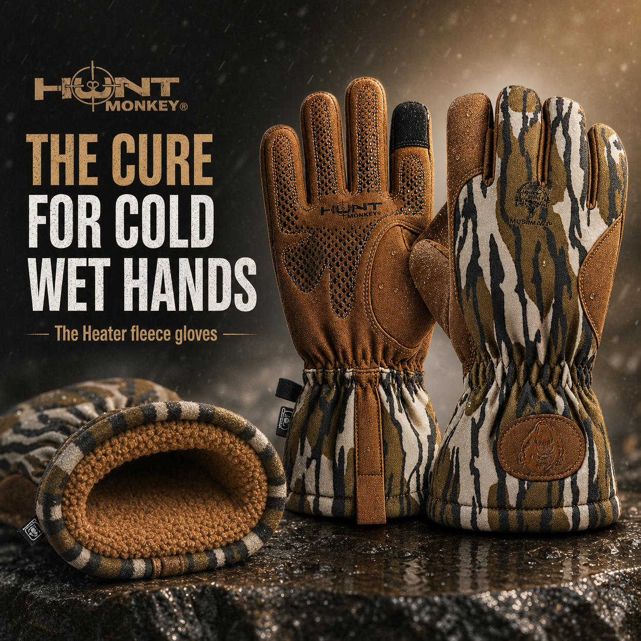 HM718 The Heater Heavyweight Fleece Waterproof Glove (New Fall 26)