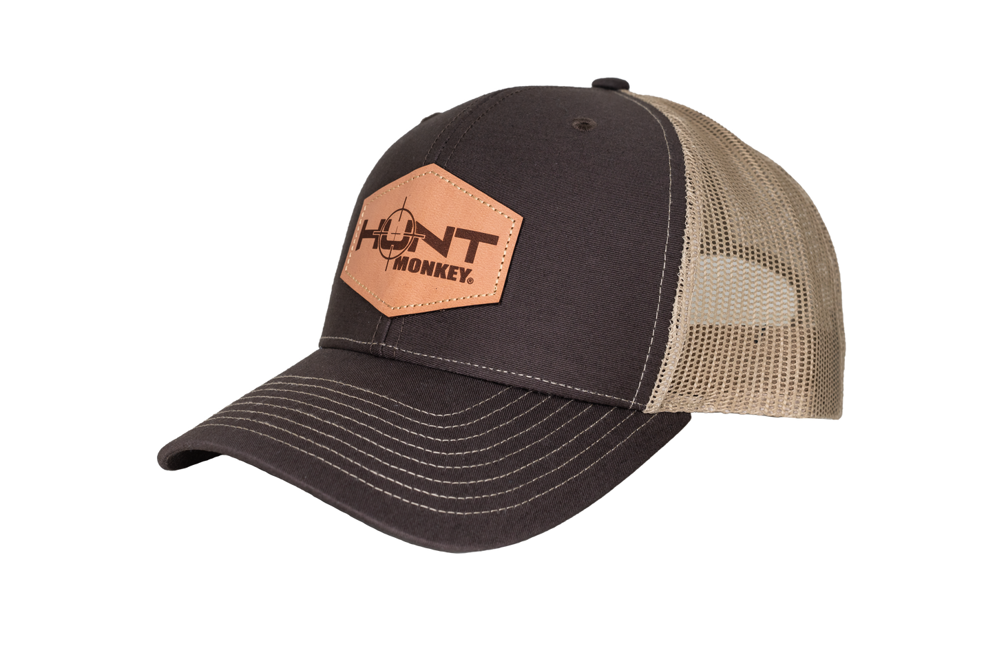 HM802 - Leather Patch Hat     Richardson 112